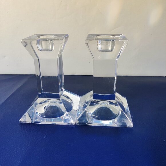 Classic Villeroy and Boch Austrian lead crystal candlestick holders. - Picture 4 of 9